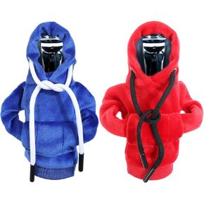 Gear Shift Hoodie, 2 Pcs Funny Mini Car Shift Knob Hoodie Winter Warm Universal Gear Shift Cover Cute Car Decor Automotive Interior Decoration Accessories