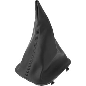 Gear Shift Stick Gaiter for BMW E30 1981-1991 Gear Stick Knob Cover Boot Shift Cover Dustproof Leather 1 Pc Black