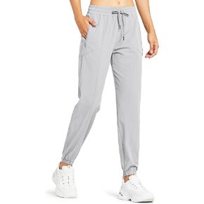 Libin Women's Lightweight Joggers Quick Dry Hiking Running Pants Athletic Workout Track Casual with Zipper Pockets