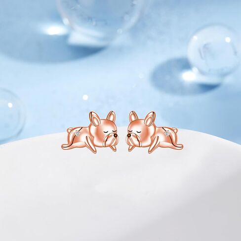 Corgi Earrings 925 Sterling Silver Corgi Gifts for Corgi Lovers Cute Dog Earrings for Women Corgi Gifts Birthday Gifts for Kids Women Girls in Kuwait