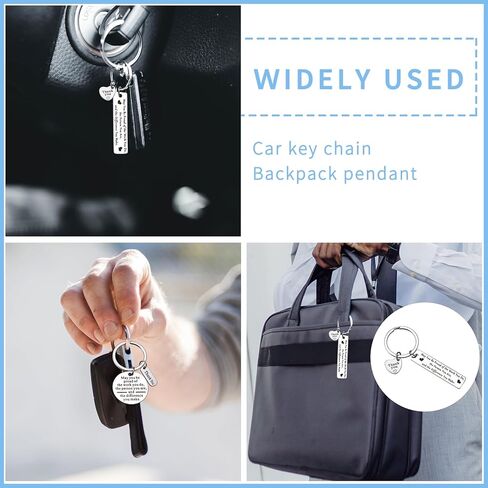 10 قطعة شكرا لك الهدايا المفاتيح الفولاذ المقاوم للصدأ شخصية المفاتيح التطوع الموظف التقدير هدية in Kuwait