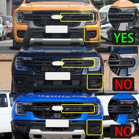 Front Bumper Turn Signal Light Grille Light Compatible with 2023-2024 Ford Ranger Wildtrak LED DRL Daytime Runing Driving Light Sequential Fog Light in Kuwait