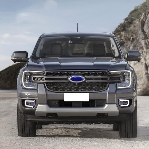 Front Bumper Turn Signal Light Grille Light Compatible with 2023-2024 Ford Ranger Wildtrak LED DRL Daytime Runing Driving Light Sequential Fog Light in Kuwait