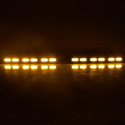 Front Bumper Turn Signal Light Grille Light Compatible with 2023-2024 Ford Ranger Wildtrak LED DRL Daytime Runing Driving Light Sequential Fog Light in Kuwait