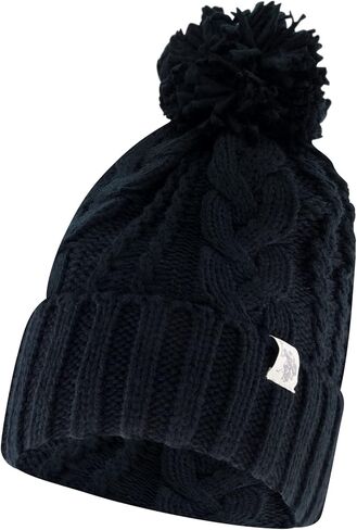 يو اس بولو اسن. مجموعة قبعة ووشاح للسيدات، قبعة شتوية متماسكة مع كابل أيسلندا بوم ووشاح إنفينيتي in Kuwait