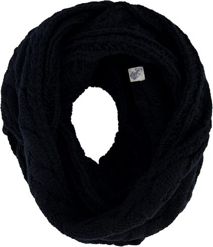 يو اس بولو اسن. مجموعة قبعة ووشاح للسيدات، قبعة شتوية متماسكة مع كابل أيسلندا بوم ووشاح إنفينيتي in Kuwait