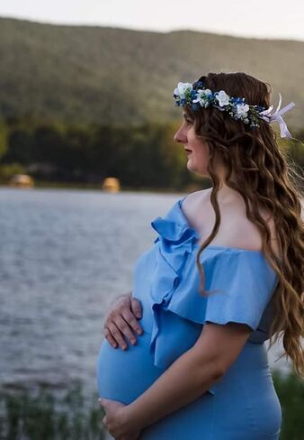 Vividsun Green Leaf Flower Crown Eucalyptus Crown Wedding Bridal Maternity Photo Props Headpiece (A/blue) in Saudi Arabia