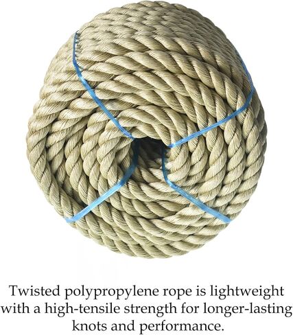 ProManila - UnManila,Polypropylene Cord Twisted 3 Strand, Lightweight Synthetic Rope for DIY Projects, Marine, Commercial, Landscaping, Tug of War in Kuwait