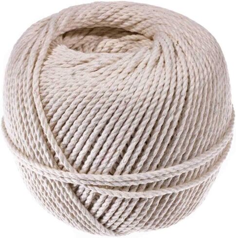 Golberg Cotton Mason Twine - Great for Indoor and Outdoor Use - Food Safe - Made in The USA - (2.5mm x 150 Feet) in Kuwait