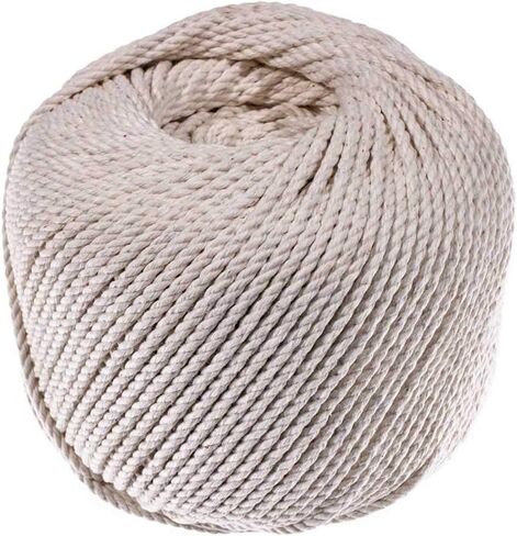 Golberg Cotton Mason Twine - Great for Indoor and Outdoor Use - Food Safe - Made in The USA - (2.5mm x 150 Feet) in Kuwait