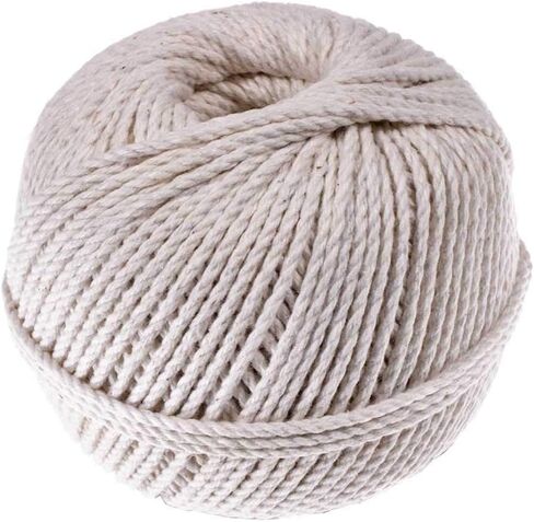 Golberg Cotton Mason Twine - Great for Indoor and Outdoor Use - Food Safe - Made in The USA - (2.5mm x 150 Feet) in Kuwait