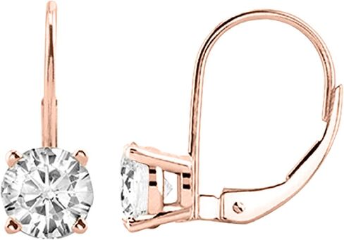 IGI Certified LAB-GROWN Round Diamond Earrings Lever Back Luxury Collection (D-E Color, VS1-VS2 Clarity) in Saudi Arabia