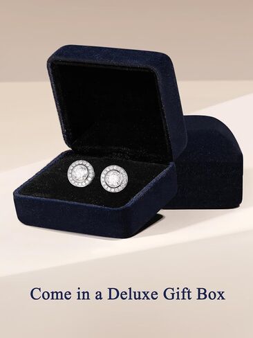 D Color VVS1 Clarity Moissanite Stud Earrings for Women, 0.81-2.43 Carat, Four Petals/Heart/Round, Really Authentic Solid 925 Sterling Silver Hypoallergenic, Anniversary Christmas Valentines Jewelry in Kuwait