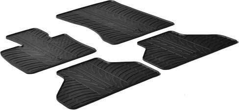 Gledring USA Custom Fit All-Weather Rubber Floor Mats Intended for BMW 3 Series Sedan & Touring (Wagon) 323i/325i/330i (E46) 1999-2005, No Trimming Required, Tailored Custom Fit, Protects from Rain in Kuwait