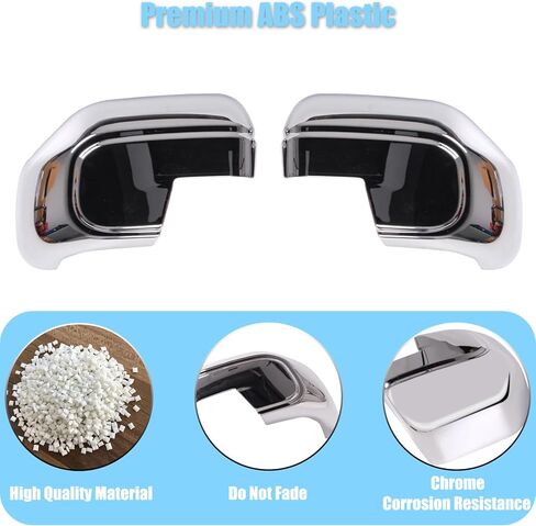 الكروم مرآة قبعات صالح لفورد برونكو سبورت 2021-2024 مافريك 2022-2023 أغطية مرايا جانبية مرآة الرؤية الخلفية الحرس اكسسوارات الكسوة in Kuwait