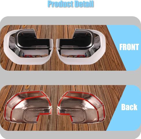 الكروم مرآة قبعات صالح لفورد برونكو سبورت 2021-2024 مافريك 2022-2023 أغطية مرايا جانبية مرآة الرؤية الخلفية الحرس اكسسوارات الكسوة in Kuwait