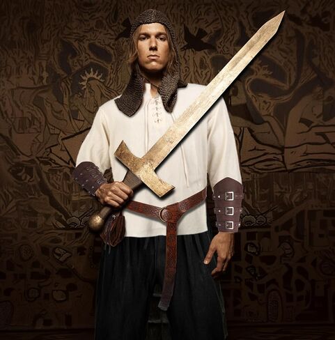 5 Pcs Renaissance Costume Men Medieval Pirate Cosplay Costume Viking Outfit Shirt Pants with Belts for Halloween in Saudi Arabia