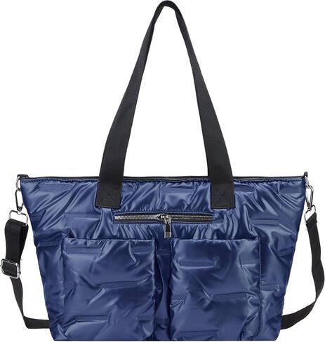 Quilted Shoulder Bag Lightweight Fashion Puffer Tote Bag Down Satchel Hobo Bag in Saudi Arabia