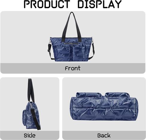Quilted Shoulder Bag Lightweight Fashion Puffer Tote Bag Down Satchel Hobo Bag in Saudi Arabia