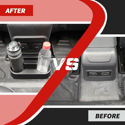 المقعد الخلفي حامل الكأس حامل مشروبات خلفي صندوق تخزين صالح لفورد برونكو 2-Door 2021-2023 in Kuwait