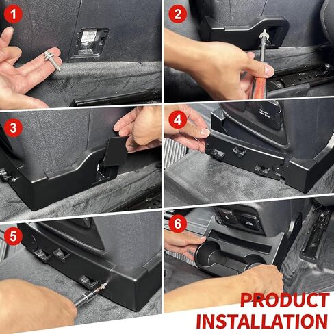 المقعد الخلفي حامل الكأس حامل مشروبات خلفي صندوق تخزين صالح لفورد برونكو 2-Door 2021-2023 in Kuwait