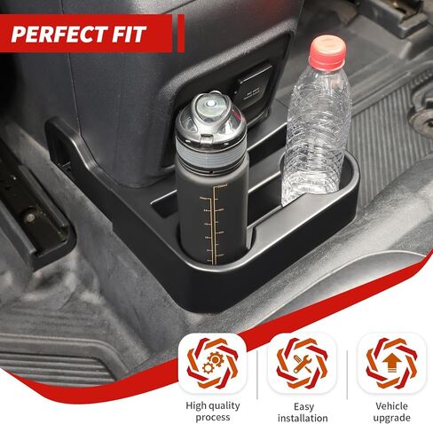 المقعد الخلفي حامل الكأس حامل مشروبات خلفي صندوق تخزين صالح لفورد برونكو 2-Door 2021-2023 in Kuwait