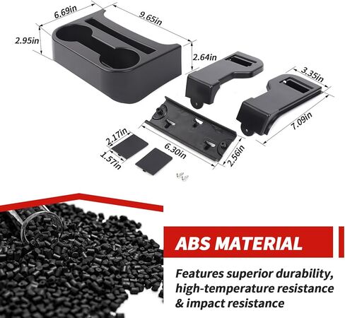 المقعد الخلفي حامل الكأس حامل مشروبات خلفي صندوق تخزين صالح لفورد برونكو 2-Door 2021-2023 in Kuwait