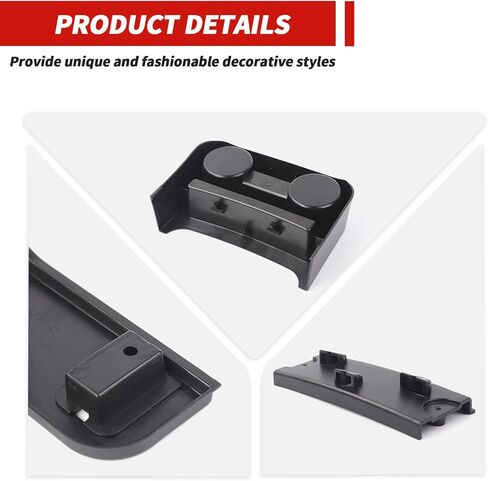 المقعد الخلفي حامل الكأس حامل مشروبات خلفي صندوق تخزين صالح لفورد برونكو 2-Door 2021-2023 in Kuwait