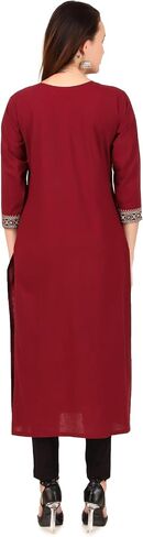 ladyline Traditional Kurti Top for Women Hand work Angrakha Style Indian Kurta Tunic Dress in Saudi Arabia
