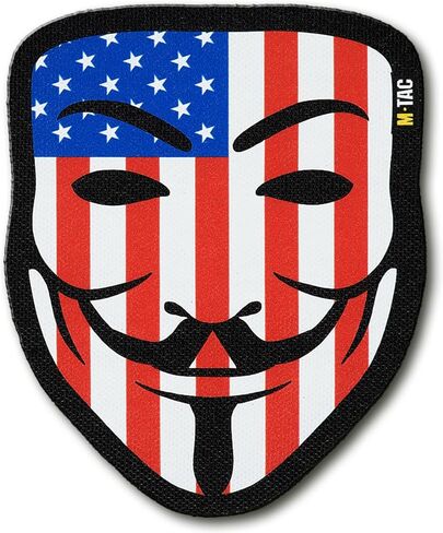 رقعة معنويات تكتيكية مجهولة من M-Tac - رقعة قتالية بمثبتات خطافية عسكرية (أسود/الولايات المتحدة الأمريكية) in Kuwait