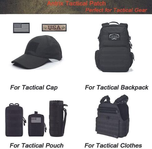 Tactical USA/Mexico Friendship Flag Embroidered Patches (1 Pack) - 2"x 3.15" American/Mexican Flag Military Uniform Emblem Patch - Loop & Hook Fasteners for Tactical Garment & Gears(Brown) in Saudi Arabia