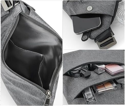 Anti-Theft Travel Bag |Slim Sling Bag - Anti-theft Crossbody Bags for Women Men in Saudi Arabia