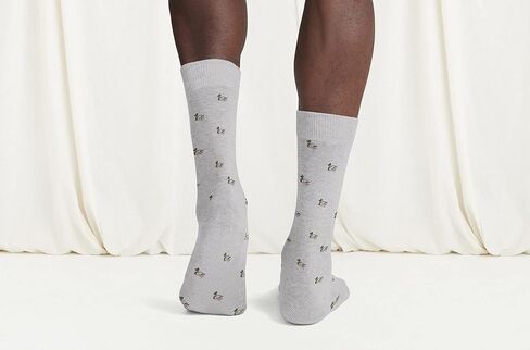 MeUndies – جوارب قطنية عضوية قابلة للتمدد – طول منتصف الساق – نسيج حصري من أمازون in Kuwait