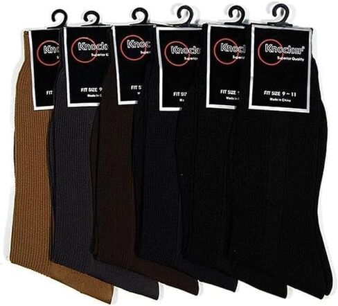 Gilbins Knocker Mens Plain Dress Socks Black in Kuwait