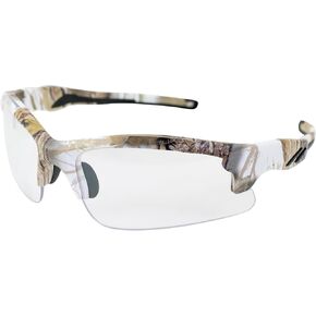 Global Vision Eyewear Metro WHT CAMO CL Metro Safety Glasses, Clear Lens, Frame, White Camo