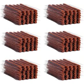 200PCS Tire Repair Strings,Rubber Sealing Strip Natural Tire Repair Rubber Plug Tire Plug Repair Kit for Tubeless Off-Road Tires Car,Bike,Motor,Wheelbarrow