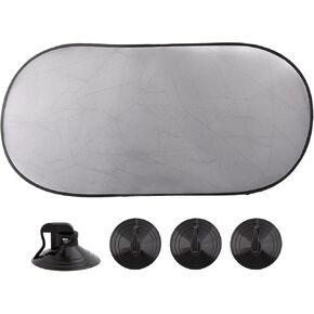 مظلة شمسية للنافذة الخلفية، مقاس 99 × 20 بوصة، ظلال نافذة السيارة للطفل، نافذة تظليل للسيارة عالية الكثافة قابلة للطي، مع أكواب شفط، مناسبة لمعظم السيارات وسيارات الدفع الرباعي والشاحنات الصغيرة in Kuwait