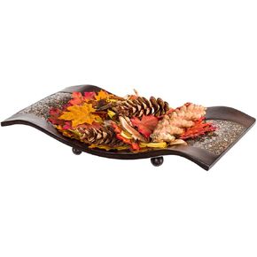 Creative Scents Schonwerk Brown Centerpiece Home Decor Crackled Mosaic Design, Table Decorations for Dining/Living Room/Coffee Table Decor - Best Wedding