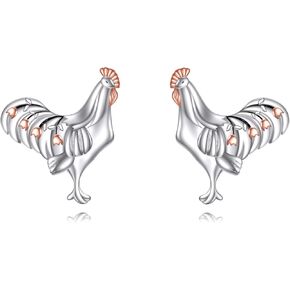 AXELUNA Dainty Animal Earrings Studs Jewelry Gifts Sterling Silver for Women Girls