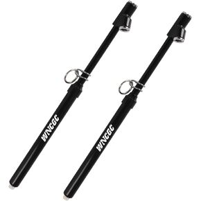 Dual Head Tire Pressure Gauge, Heavy Duty Air Gauge Tire Pressure with Two Side Aluminum Scaleplate, Truck Tire Gauges for Tire Pressure Range to 10-150 PSI, Black, 2 Pack