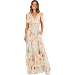 Petal & Pup Women's Christabel Tiered Maxi Dress