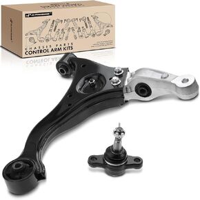 A-Premium Set of 2, Front Right Lower Control Arm, Right Lower Ball Joint, Compatible with Hyundai Sonata 2006 2007 2008 2009 2010
