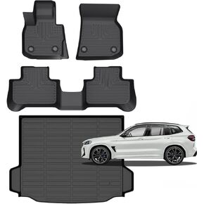 for BMW X5 Floor Mats 2025 2024 2023 2022 2021 2020 2019,Car Mats for BMW X5(G05) All Weather Floor Mats Cargo Liner Accessories 2019-2025
