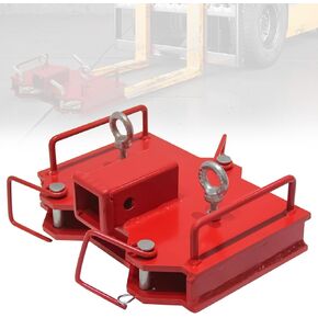 Dual Forklift Trailer Hitch Attachment, Fit 2-Inch Insert Forklift Trailer Hitch Receiver, Forklift Trailer Hitch Attachment for Dual Pallet Forks Trailer