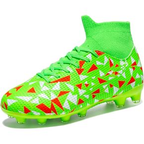 Kids Soccer Cleats,High Top Without Falling Off Youth Football Shoes Toddler Soccer Shoes