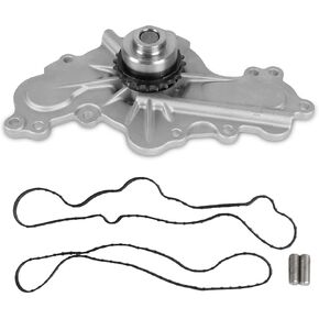 AW5104 Professional Water Pump Kit with Thermostat Fits for Escalade, Savana, Yukon, Avalanche, Suburban, Silverado, Tahoe, Sierra 4.8L 5.3L 6.0L AW5104 Waterpump