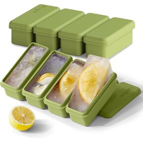 Silicone Ice Cube Molds Widely Use 2 Packs, Ice Cube Tray for Whiskey, Freezer Molds for Soups and Sauces (Purple)