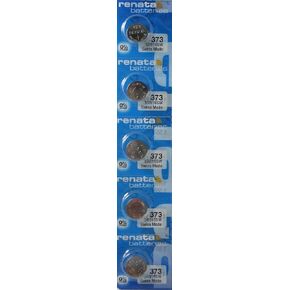 Renata #373 Silver Oxide Battery - 5 Pack