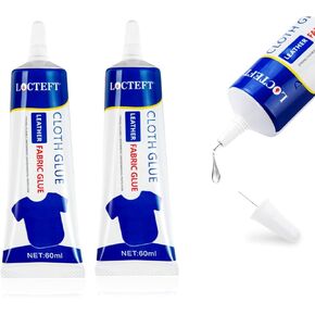 Clear Permanent Fabric Glue - Strong, Washable, No-Sew Liquid Stitch Fabric Glue for Crafts and Repairs