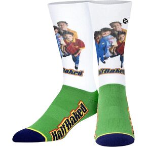 Odd Sox Half Baked Fun Print Novelty Crew Socks for Men & Women